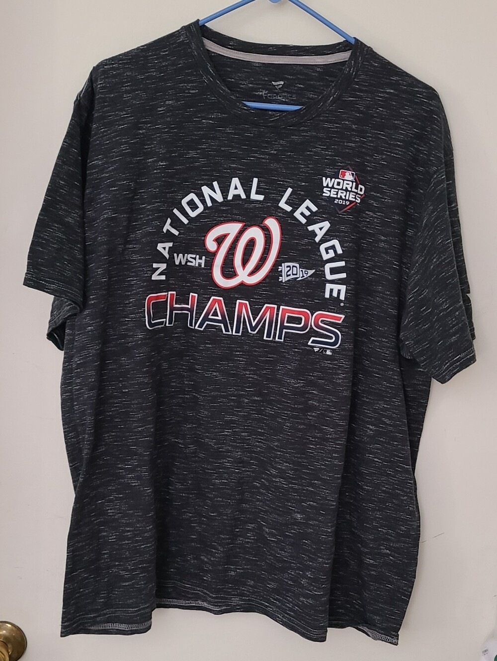 Washington Nationals T-Shirt Mens 2019 National League Champs T-Shirt 2XL
